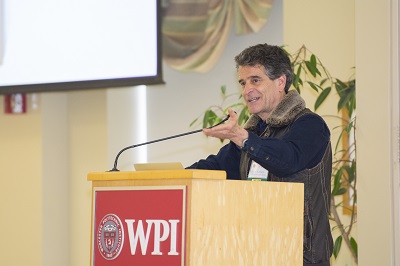 Dean Kamen, head of the Advanced Regenerative Manufacturing Institute (ARMI), at WPI’s recent Advanced Biomanufacturing Symposium.