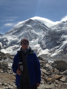 In April, Peter Hansen joined an expedition to the base camp, situated at 17,500 feet above sea level.