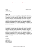 Screenshot of letterhead template for word documents