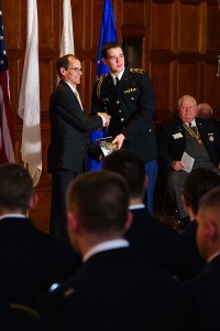 Cadet Liam Parker was awarded the Association of the United States Army Military History Award.