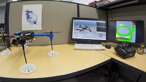 The research team plans to test its algorithms on this UAV prototype
