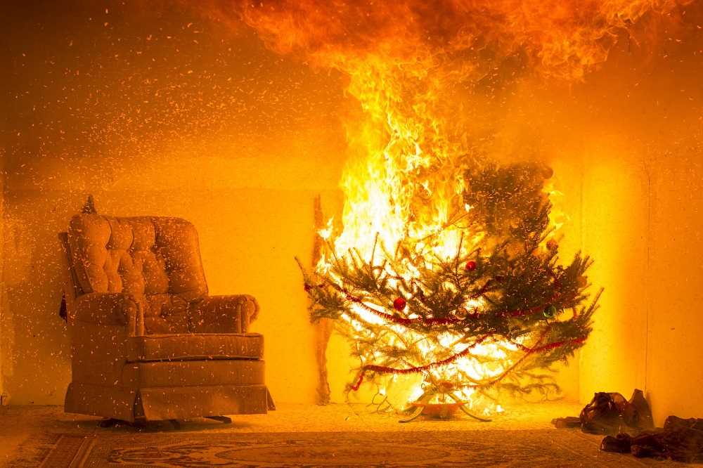 Image result for christmas tree fires"