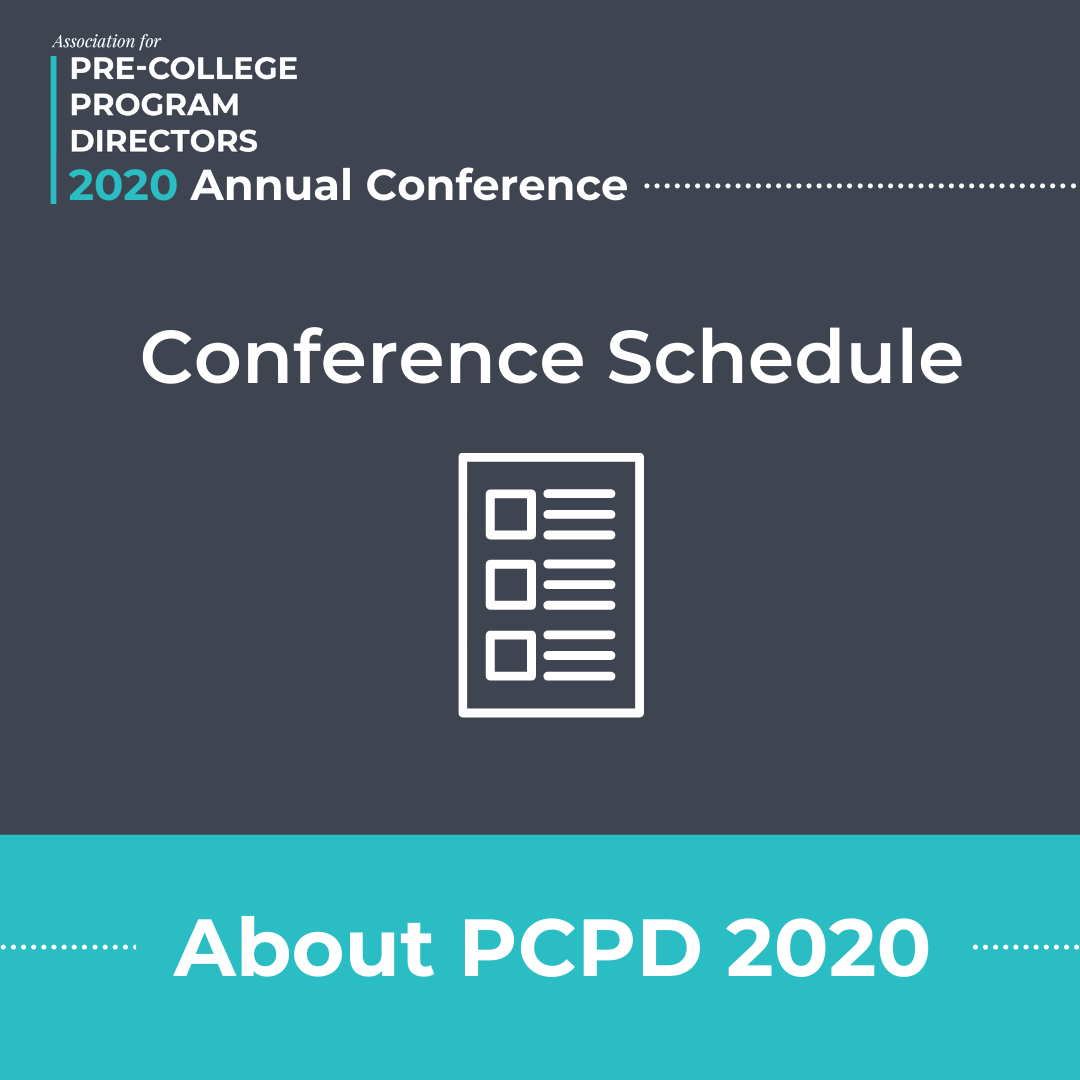 conference schedule graphic