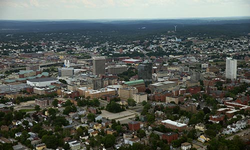 Worcester aerial image