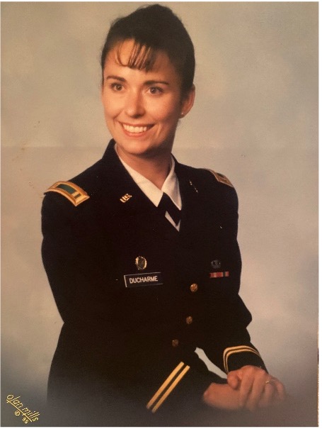 Captain Kate Ducharme poses for a photo in uniform