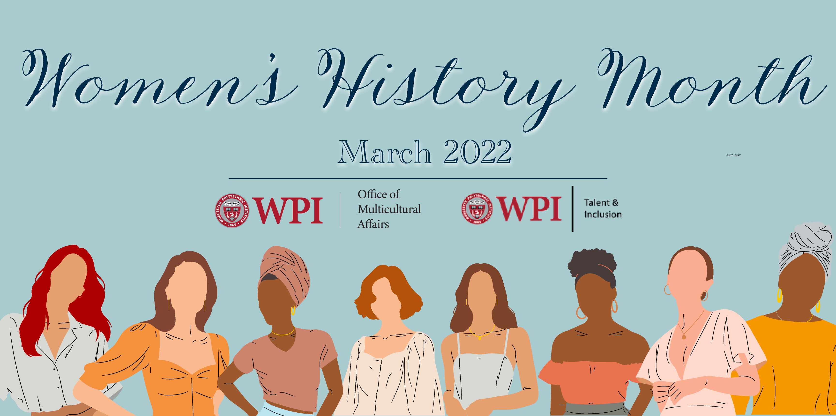Women's History Month Graphic alt