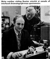Teacher.  Alvin H. Weiss and a Russian scientist