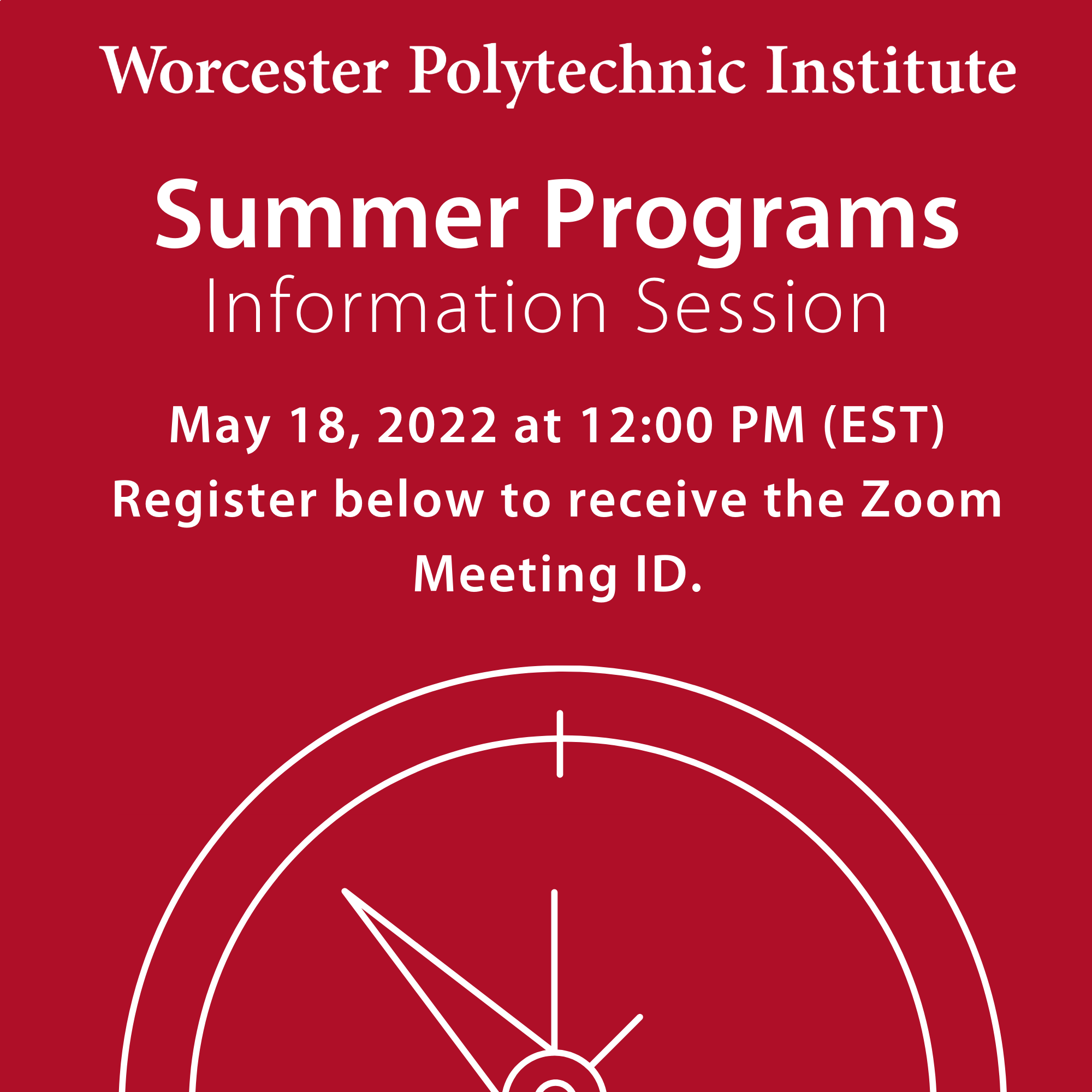 Summer programs information session 5.18.22