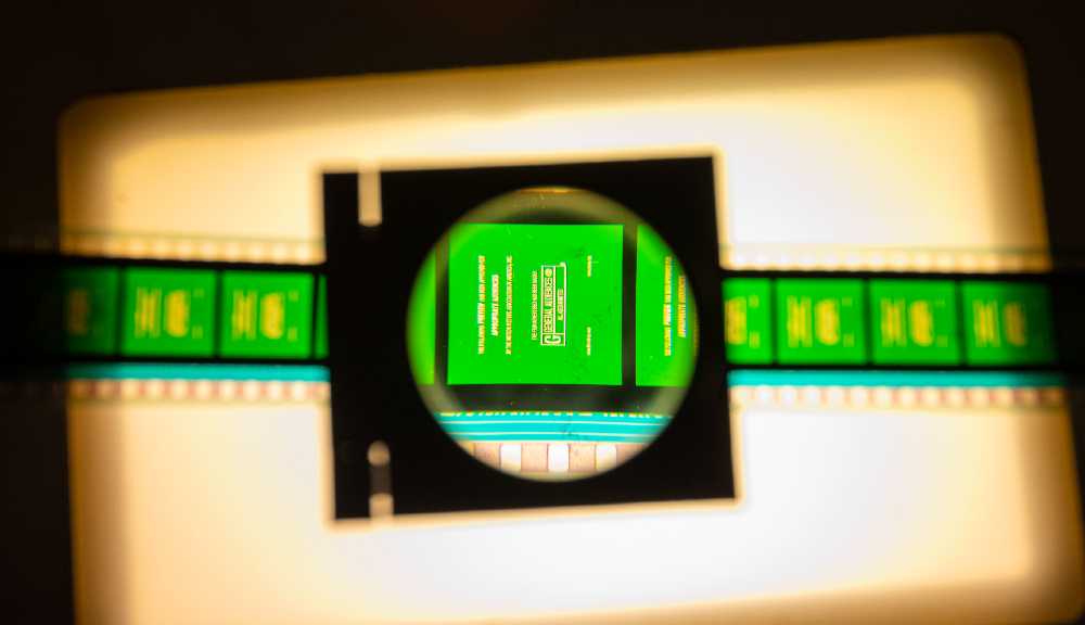 A close-up of a "Rated G" film cell.