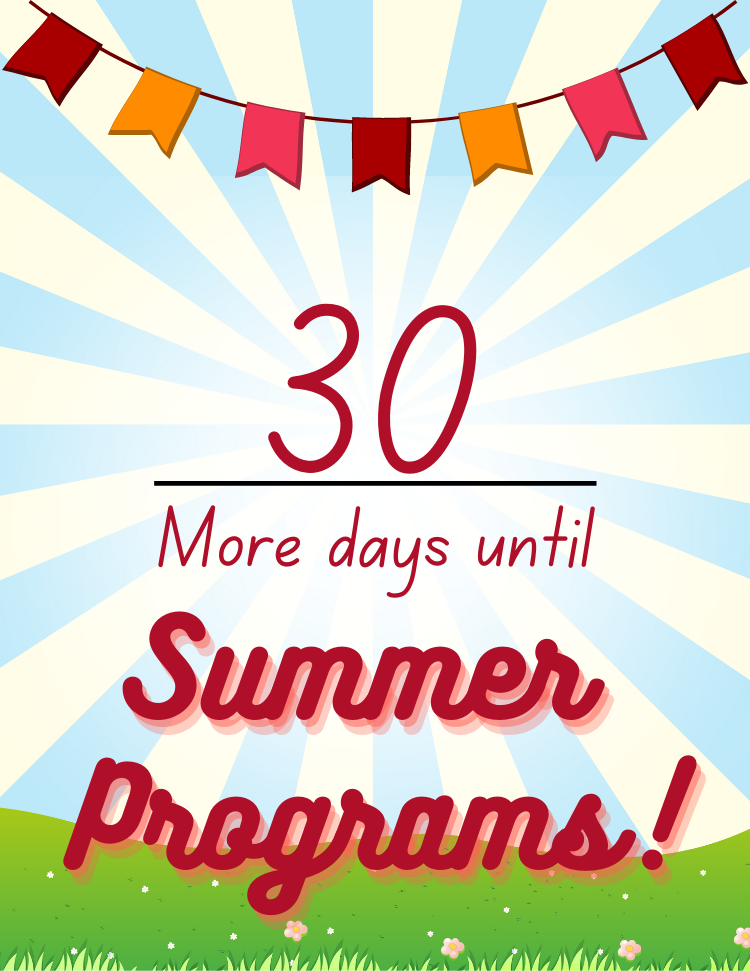 Countdown to summer programs 