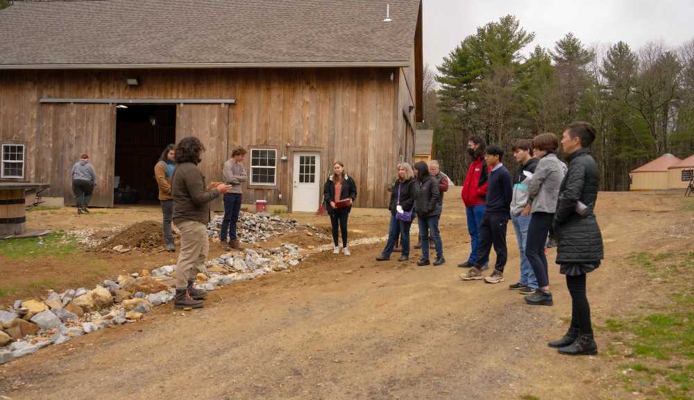 Students give their final presentations at the Farm Stay Project Center.