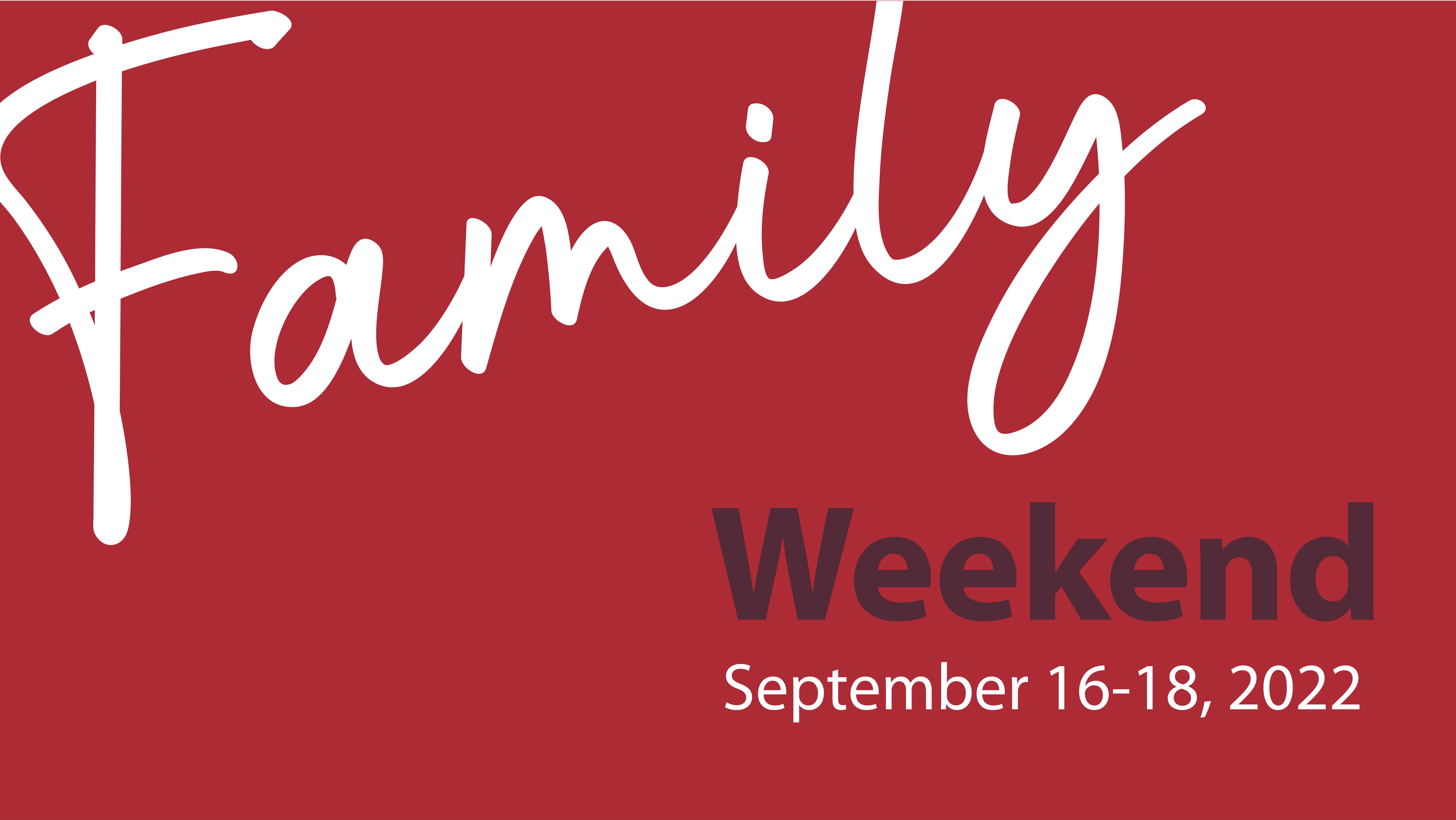 Family Weekend  2022 logo
