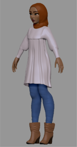 Image of a Rigs of Color character wearing a hijab alt