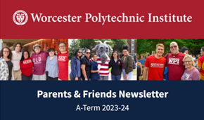 The header of the Parents &amp; Friends A-Term newsletter.