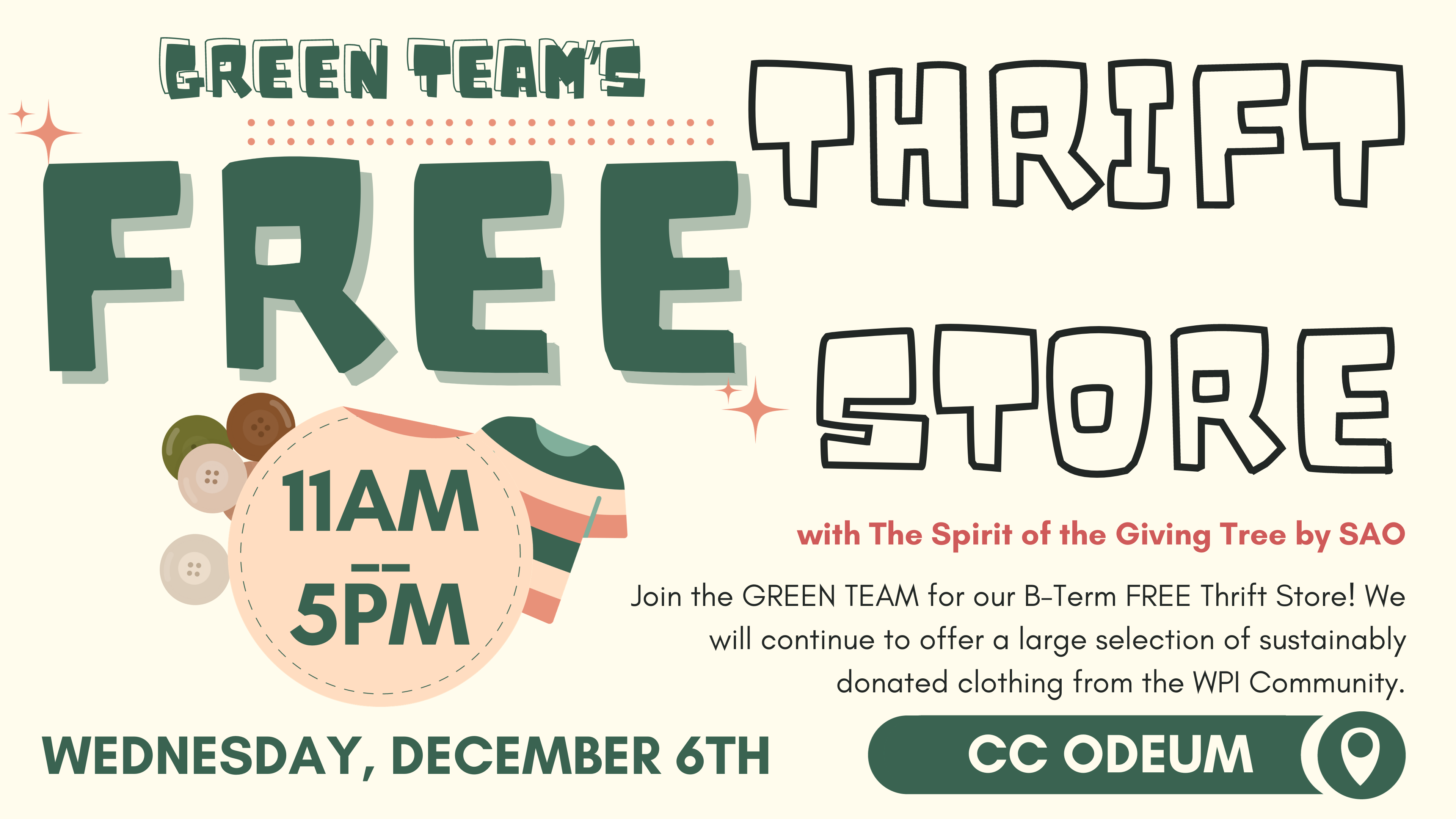 B term Thrift Store Green team