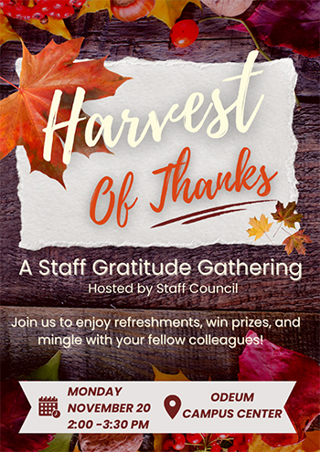 Harvest of Thanks flyer