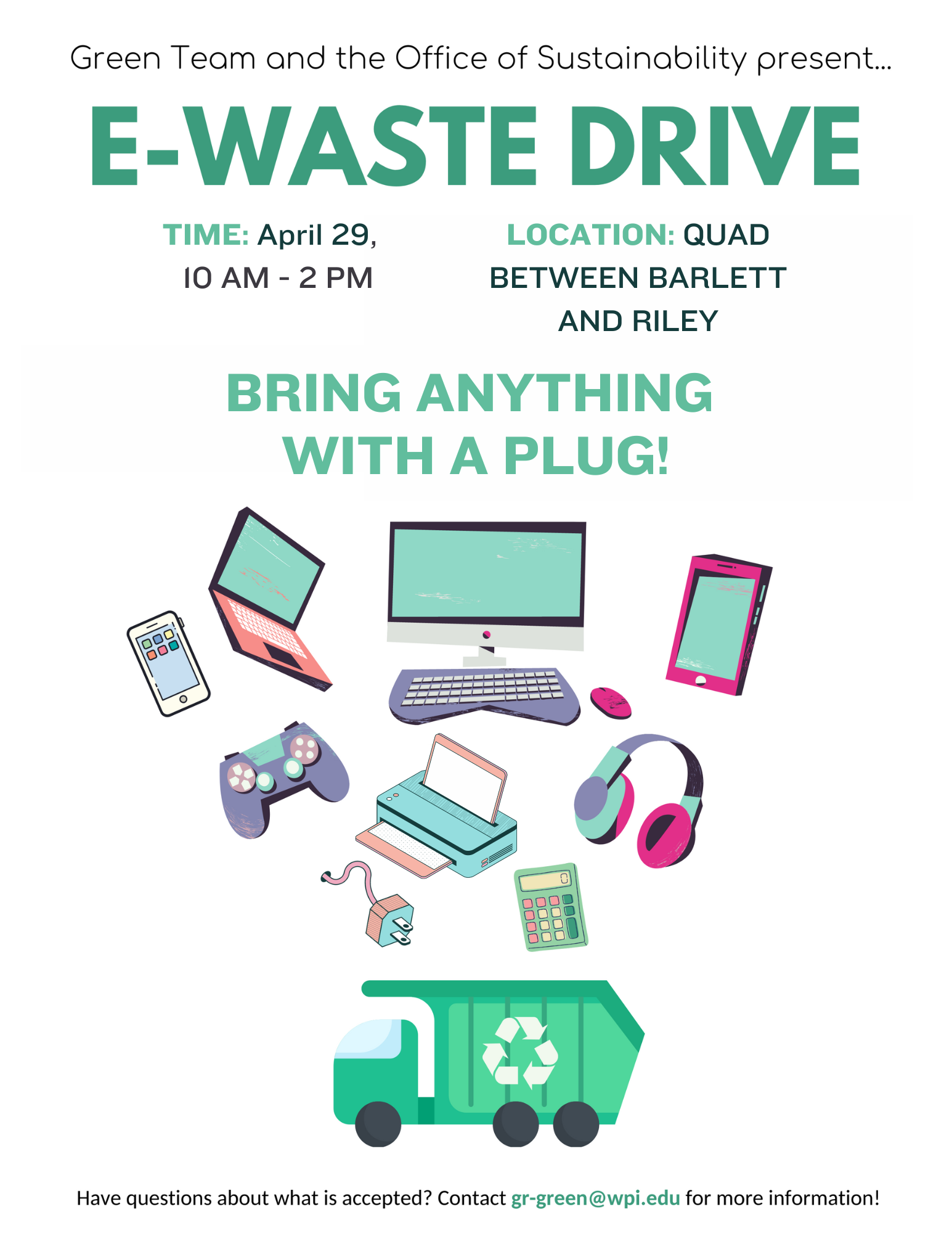 e-waste collection drive flyer