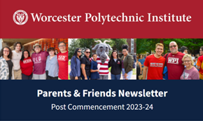 The header of the Parents &amp; Friends Post-Commencement newsletter.