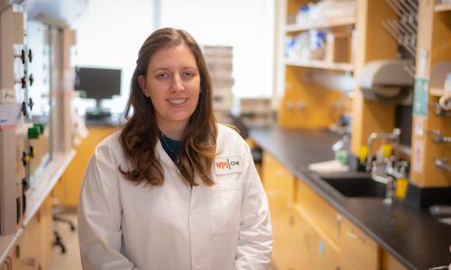 Christina Bailey-Hytholt is pictured in her laboratory.