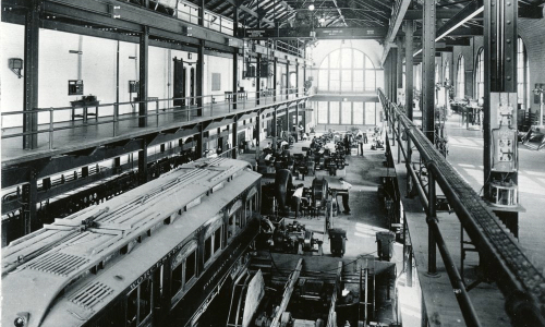 Electric Laboratory with Test Car in Atwater Kent  WPI