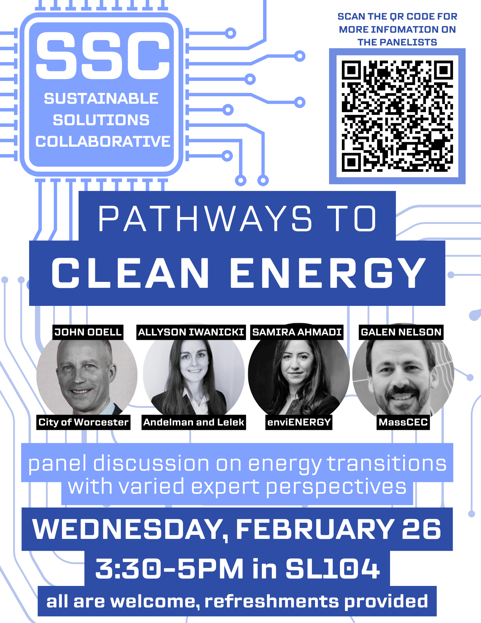 clean energy panel flyer