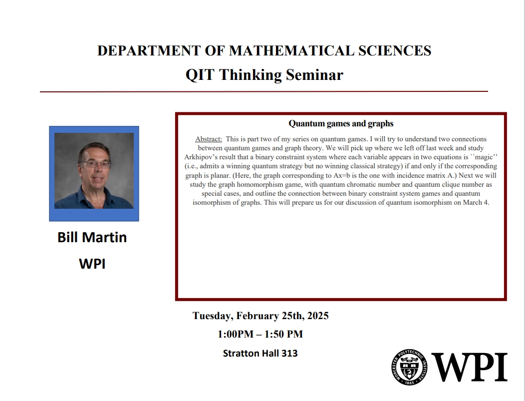 QIT Thinking seminar poster