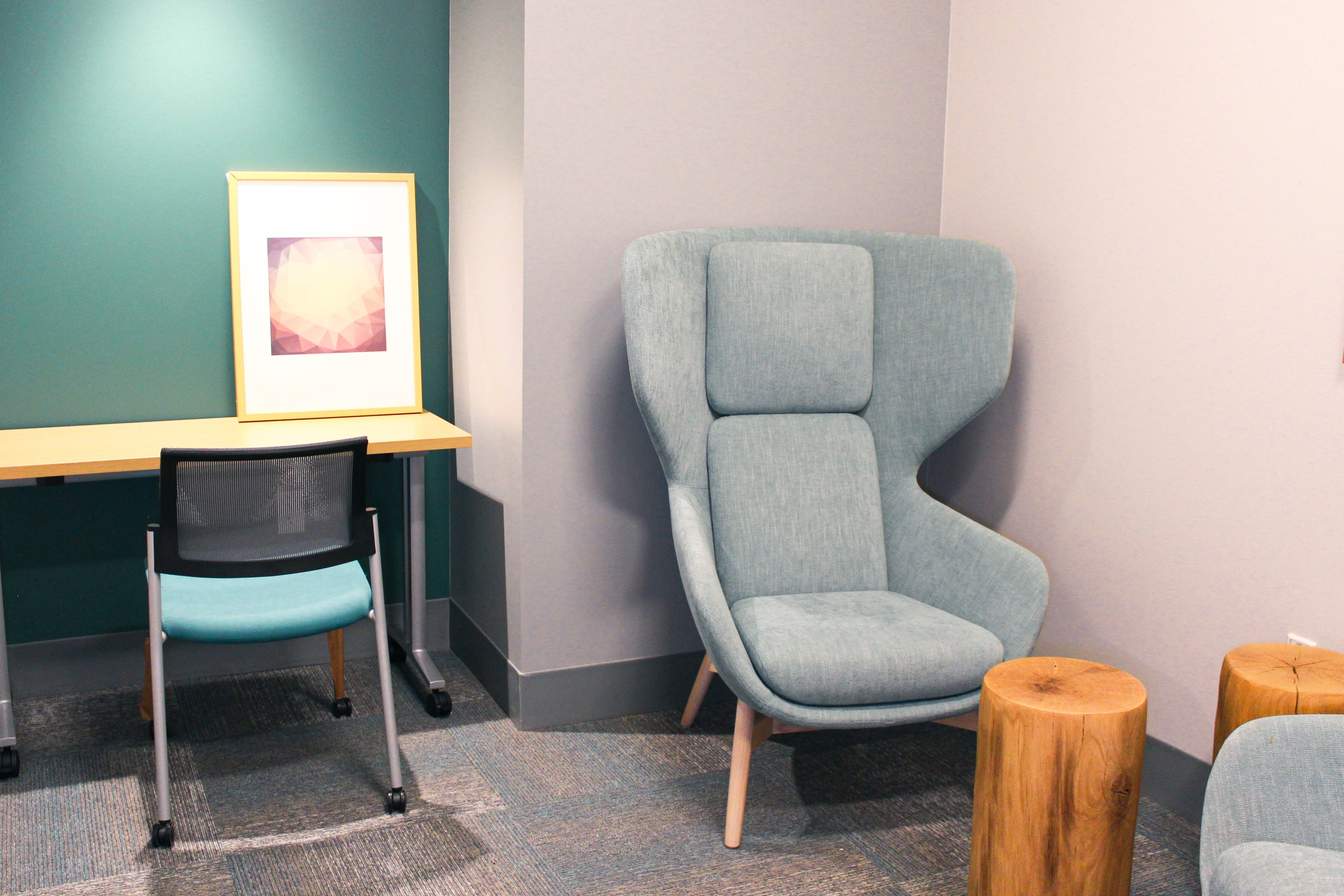 Inside of Telehealth Pod