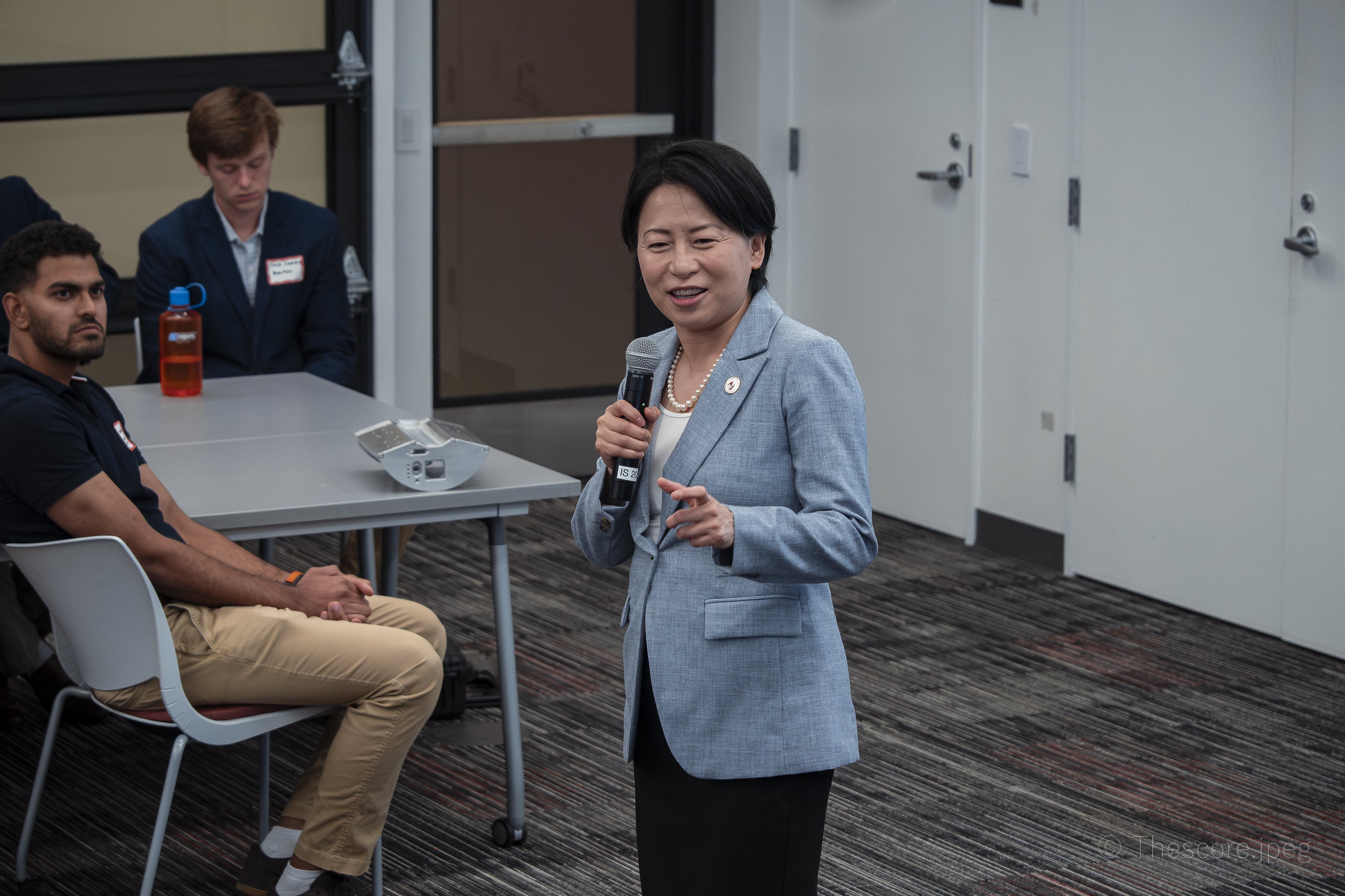 President Grace Wang delivering Closing Remarks