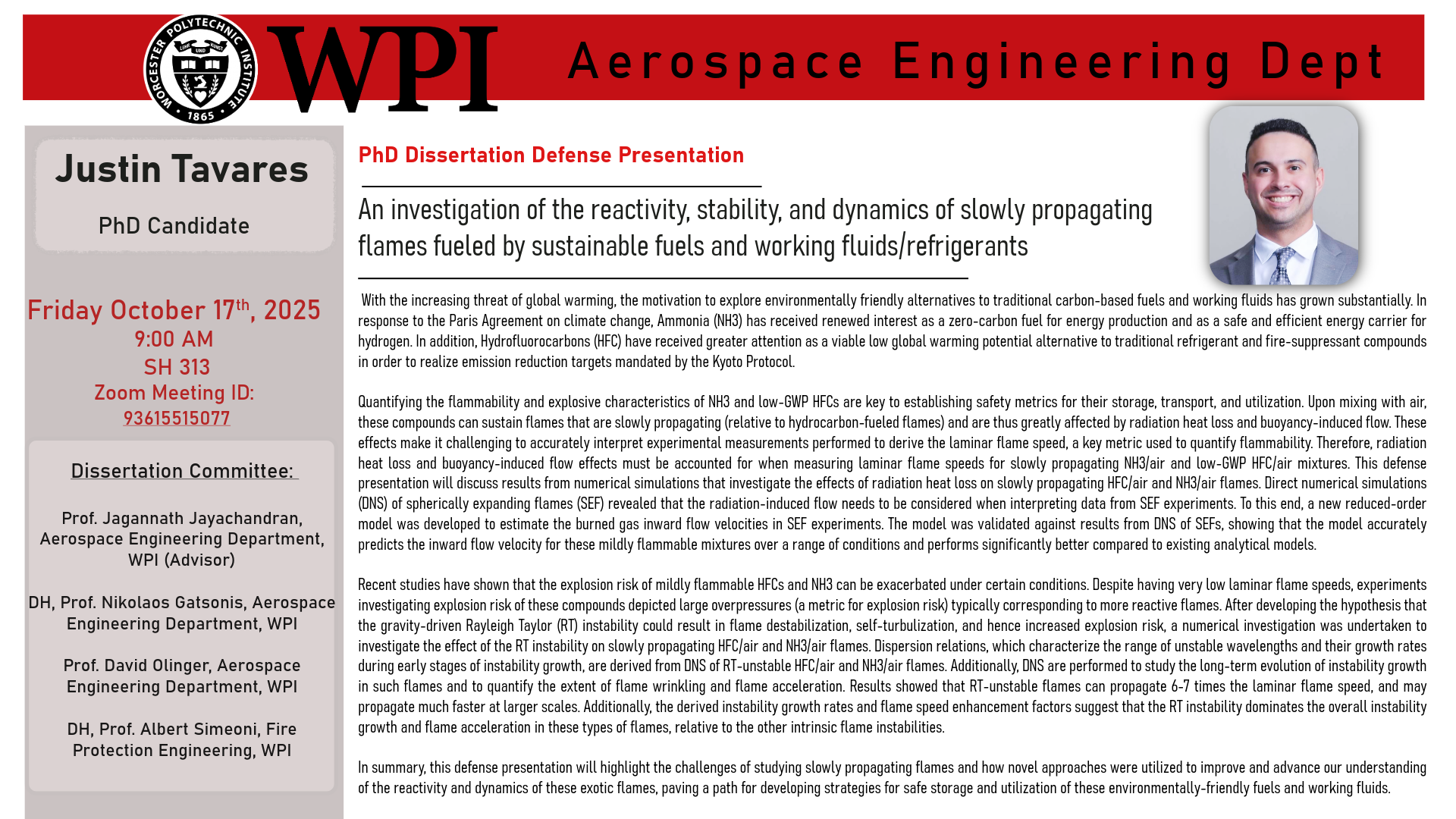 Justing Tavares phd dissertation defense abstract