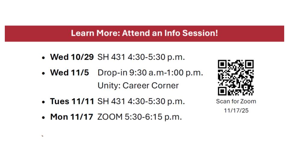 Recruiting dates for Teacher Prep Fall 2025