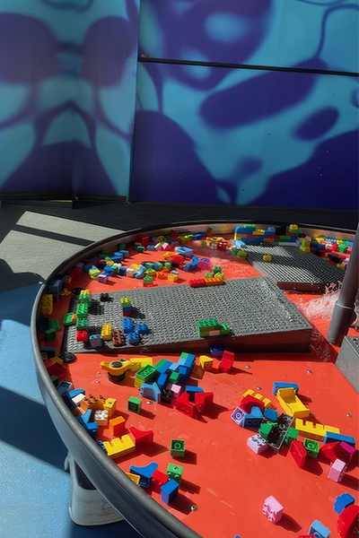 Colorful legos and background for Mill Swan HeadStart project