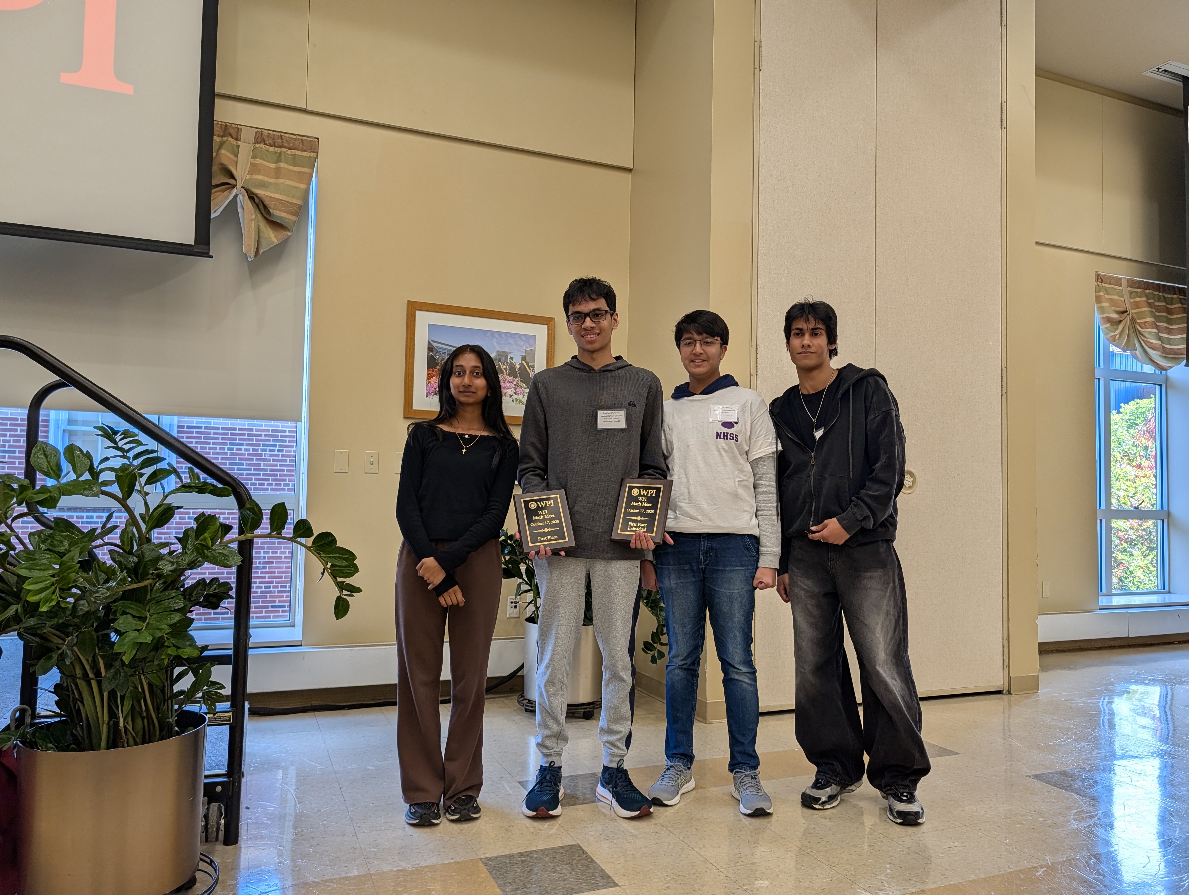 Math Meet 2025 First Place Team