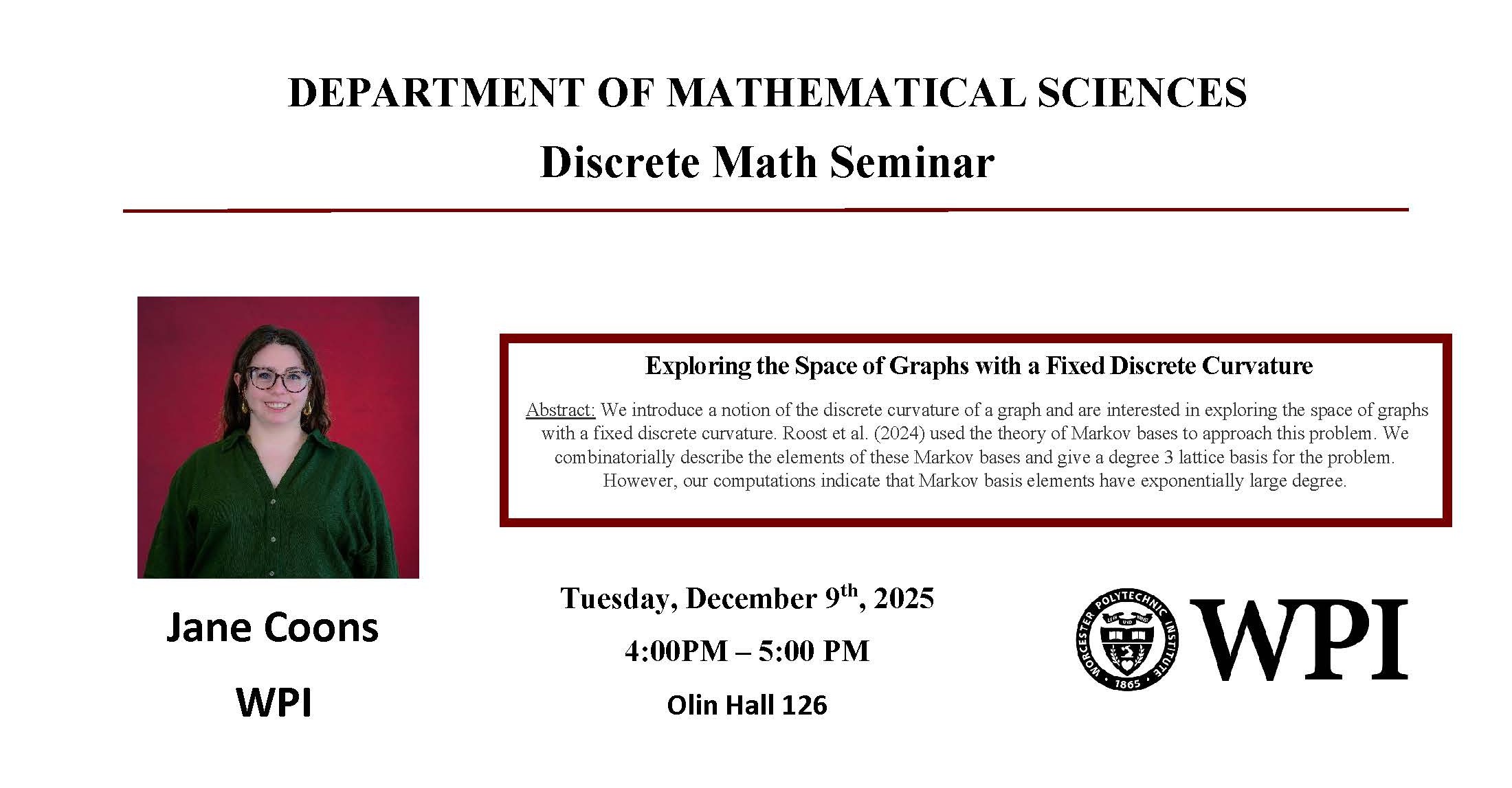 Discrete Math Seminar