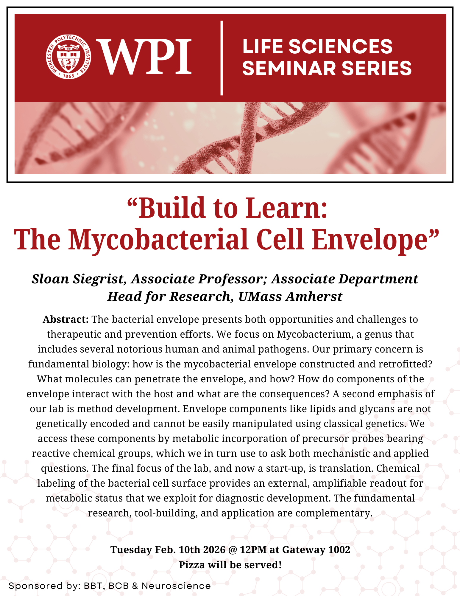 Life Sciences Seminar Series External Speaker