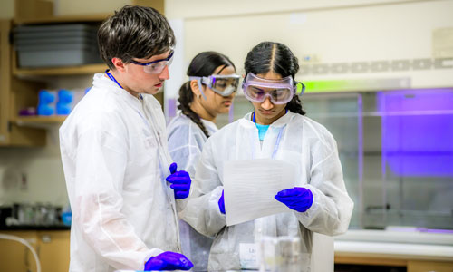 Launch Students in lab