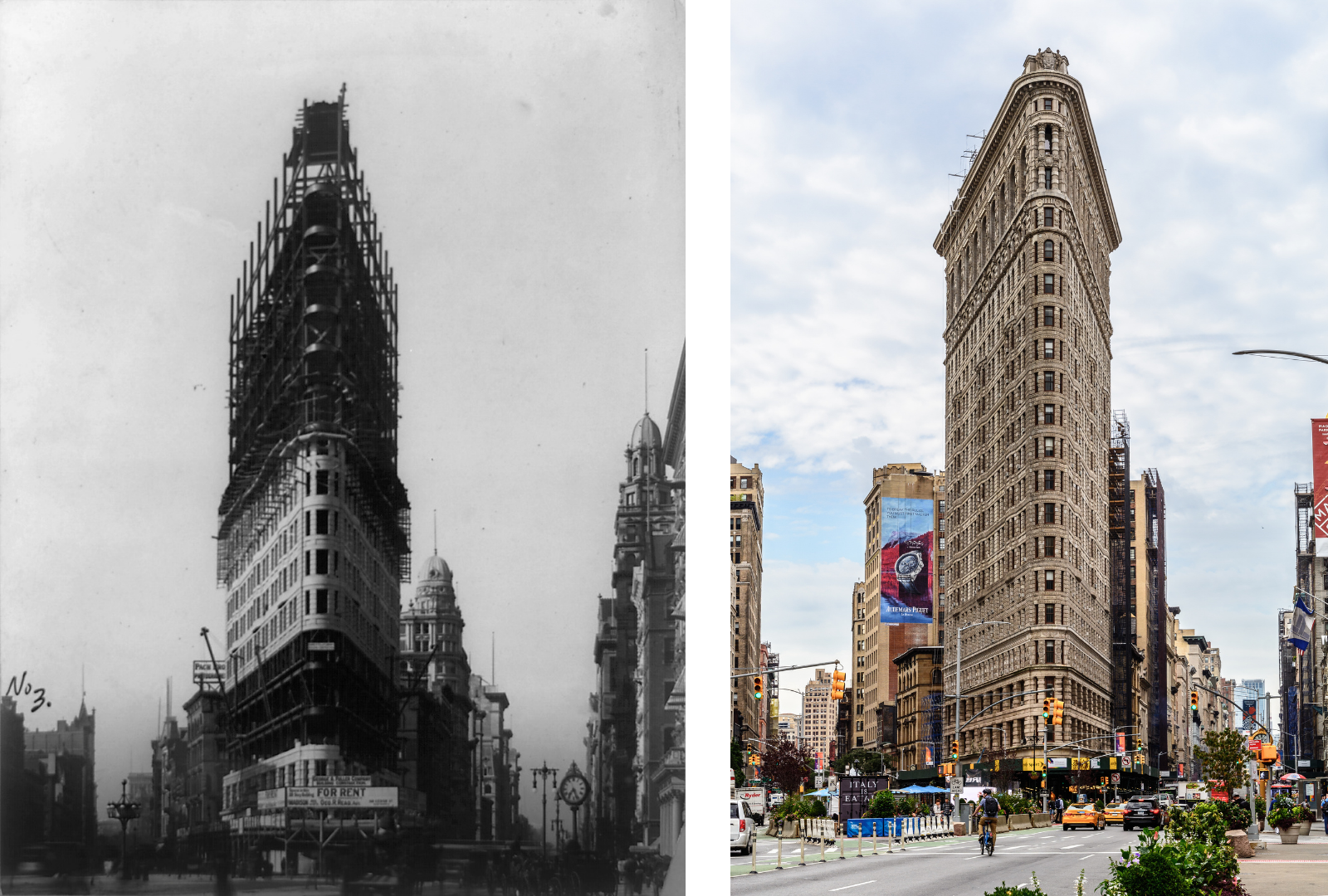 flatiron building 1902 and present day
