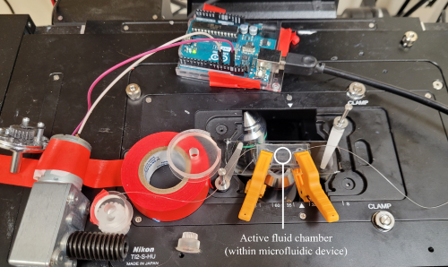 An experimental setup from the lab of Kun-Ta Wu.