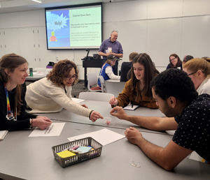 STEM Education Workshop Session Attendees working together