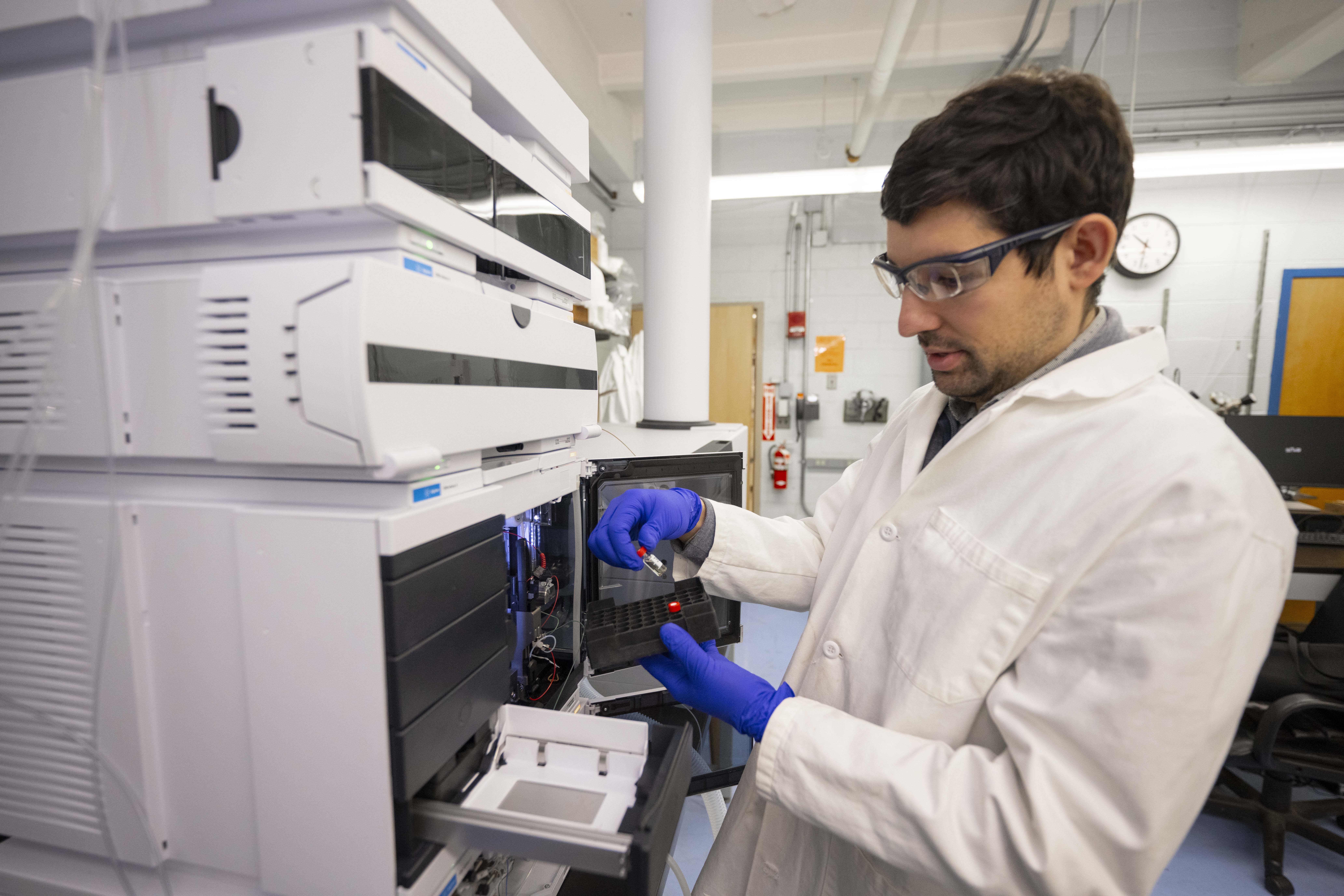 man in lab