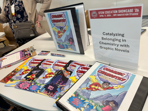 Graphic Novel by Anita Mattson being displayed at the STEM Education Showcase