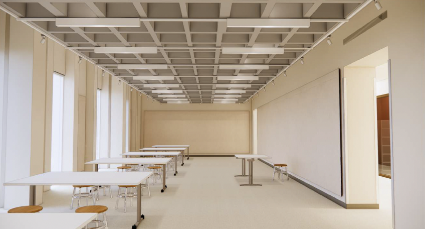 Artists' rendering of Art Studio classroom