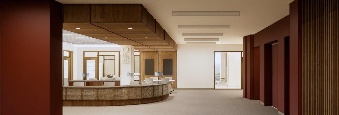 Rendering of new Inormation Services Desk