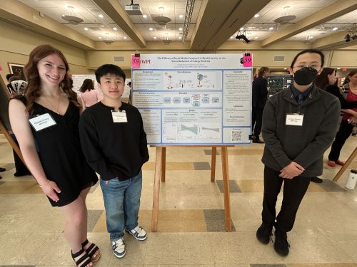 students at poster