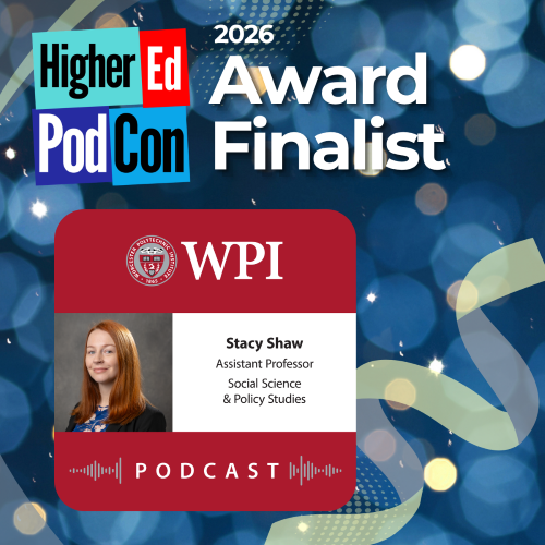 Graphic showing an episode artwork for a podcast