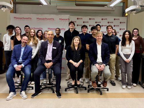 NIIMBL cohort with Jon Weaver, MBI, Kirk Taylor, MLSC, Megan Argoe, NIIMBL, Robert Dempski, WPI