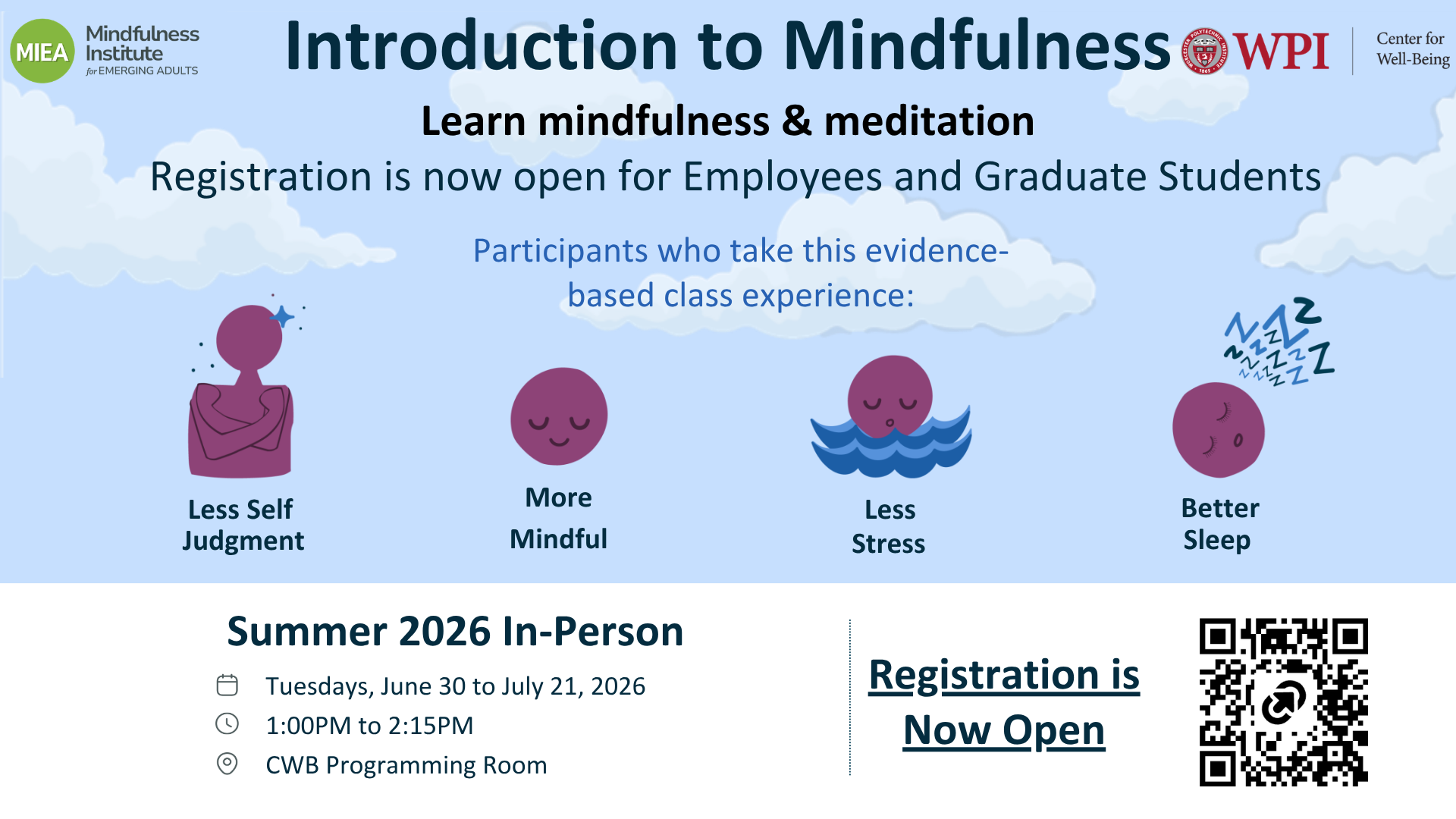Flyer for Summer 2026 MIEA for employees