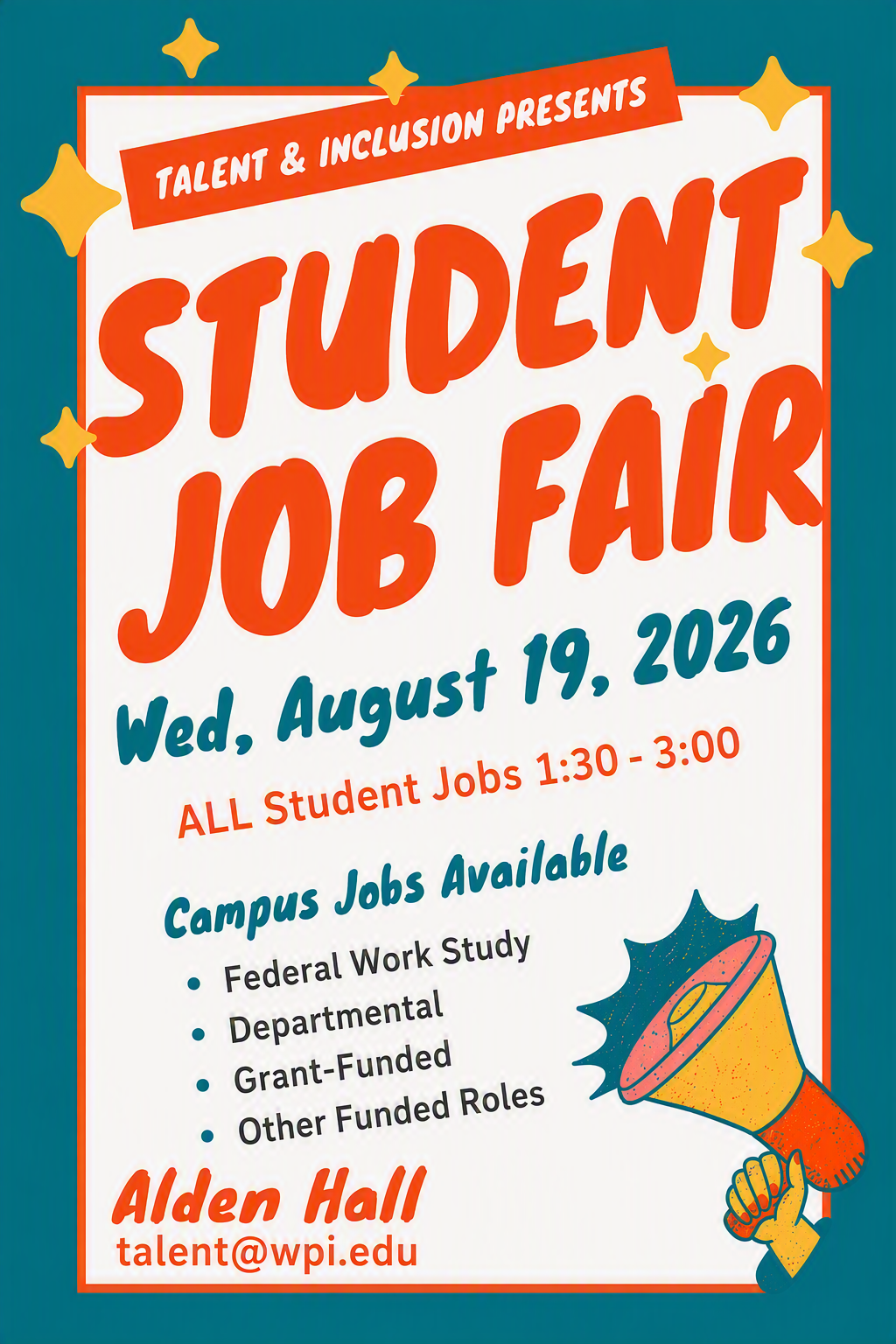 2026 Student Job Fair Drupal Flyer
