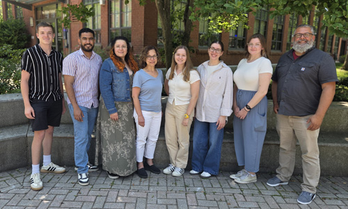 WPI Research Experience for Teachers (RET) 2026-2027 Cohort stand for a group photo.