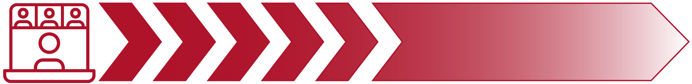 Icon to represent Professional Learning Workshops for PDPs with a red arrow
