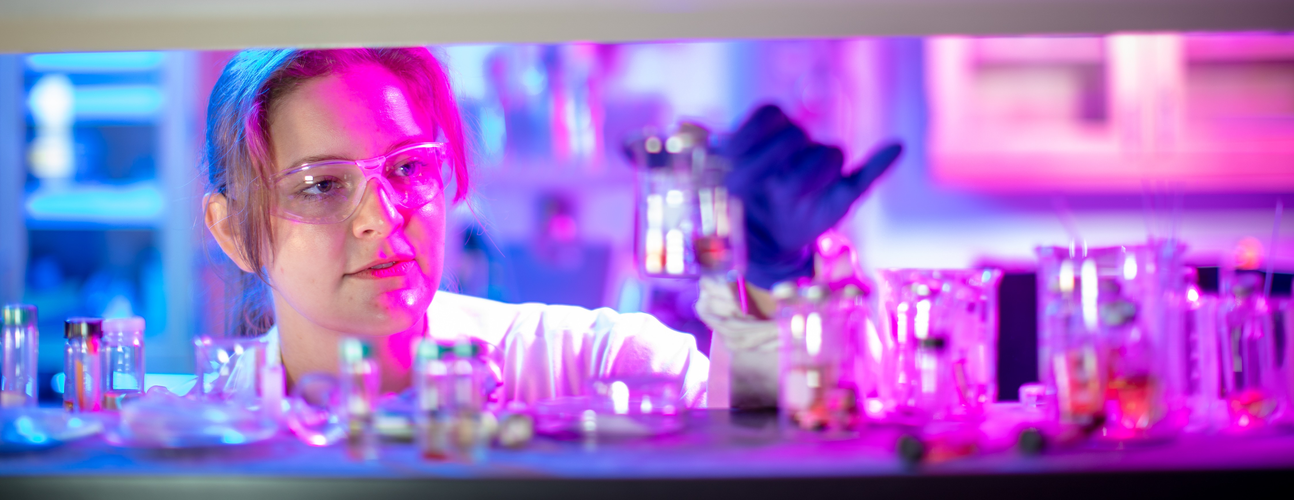girl in lab